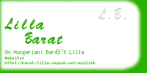 lilla barat business card
